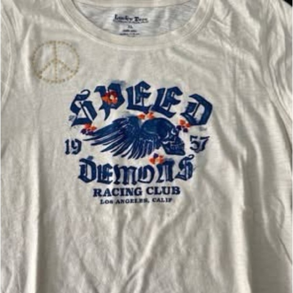 Women's LUCKY BRAND Graphic T-Shirt - Size X-Large - NEW! - Picture 2 of 3